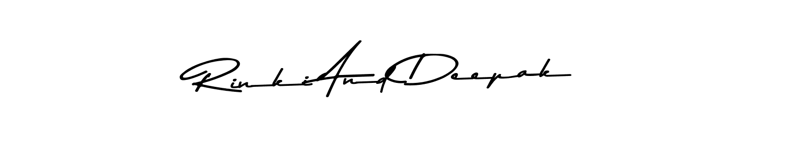 Make a short Rinki And Deepak signature style. Manage your documents anywhere anytime using Asem Kandis PERSONAL USE. Create and add eSignatures, submit forms, share and send files easily. Rinki And Deepak signature style 9 images and pictures png