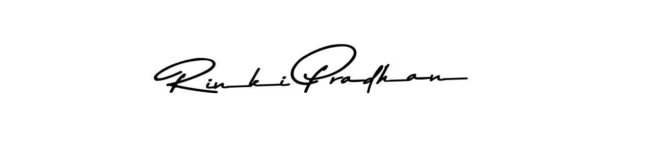 Make a beautiful signature design for name Rinki Pradhan. With this signature (Asem Kandis PERSONAL USE) style, you can create a handwritten signature for free. Rinki Pradhan signature style 9 images and pictures png