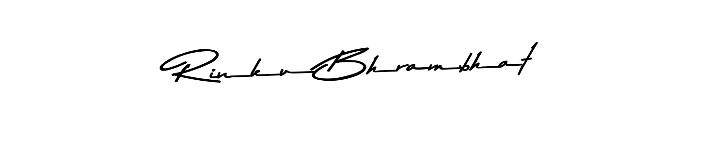 Use a signature maker to create a handwritten signature online. With this signature software, you can design (Asem Kandis PERSONAL USE) your own signature for name Rinku Bhrambhat. Rinku Bhrambhat signature style 9 images and pictures png
