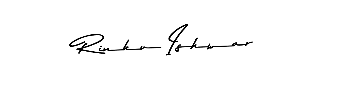 Make a beautiful signature design for name Rinku Ishwar. With this signature (Asem Kandis PERSONAL USE) style, you can create a handwritten signature for free. Rinku Ishwar signature style 9 images and pictures png