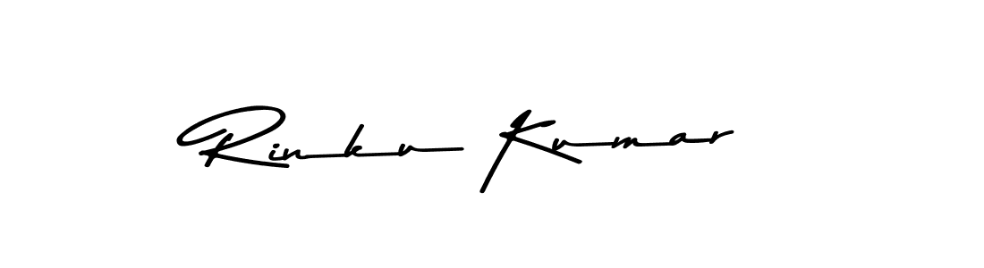 Create a beautiful signature design for name Rinku Kumar. With this signature (Asem Kandis PERSONAL USE) fonts, you can make a handwritten signature for free. Rinku Kumar signature style 9 images and pictures png