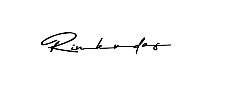 Design your own signature with our free online signature maker. With this signature software, you can create a handwritten (Asem Kandis PERSONAL USE) signature for name Rinkudas. Rinkudas signature style 9 images and pictures png