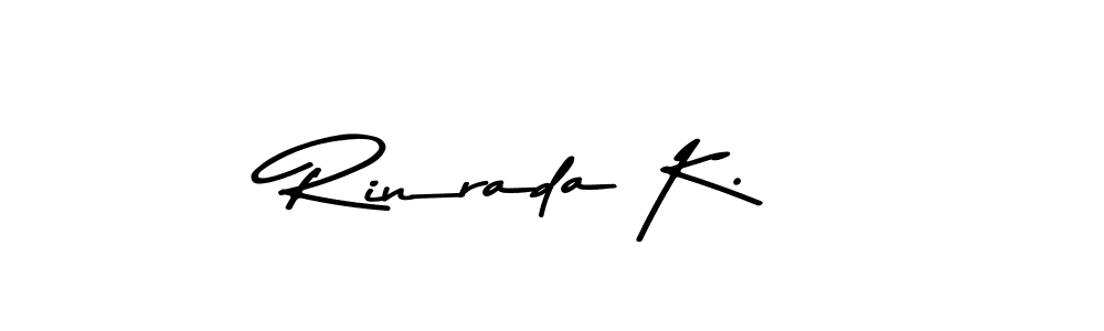It looks lik you need a new signature style for name Rinrada K.. Design unique handwritten (Asem Kandis PERSONAL USE) signature with our free signature maker in just a few clicks. Rinrada K. signature style 9 images and pictures png