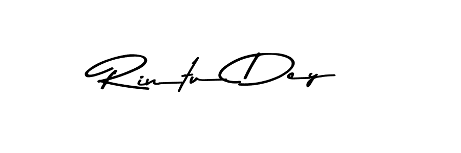 How to make Rintu Dey name signature. Use Asem Kandis PERSONAL USE style for creating short signs online. This is the latest handwritten sign. Rintu Dey signature style 9 images and pictures png