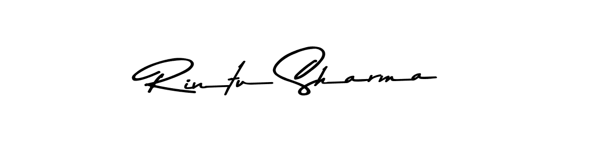 Create a beautiful signature design for name Rintu Sharma. With this signature (Asem Kandis PERSONAL USE) fonts, you can make a handwritten signature for free. Rintu Sharma signature style 9 images and pictures png