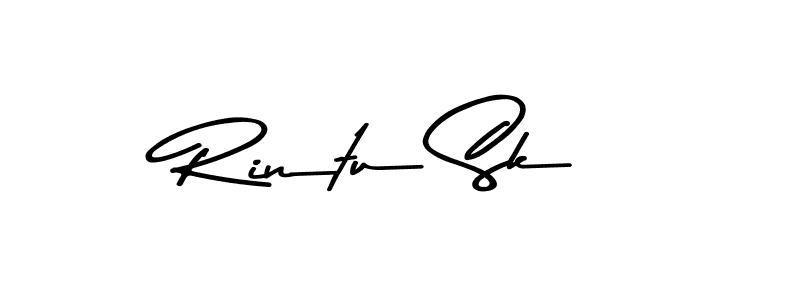 Make a beautiful signature design for name Rintu Sk. With this signature (Asem Kandis PERSONAL USE) style, you can create a handwritten signature for free. Rintu Sk signature style 9 images and pictures png