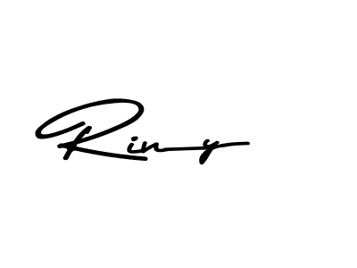 Also You can easily find your signature by using the search form. We will create Riny name handwritten signature images for you free of cost using Asem Kandis PERSONAL USE sign style. Riny signature style 9 images and pictures png