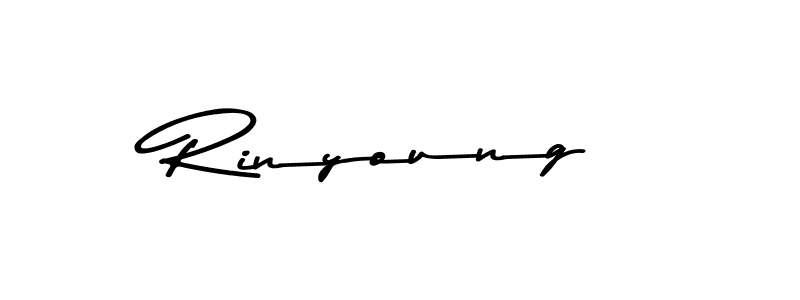 Use a signature maker to create a handwritten signature online. With this signature software, you can design (Asem Kandis PERSONAL USE) your own signature for name Rinyoung. Rinyoung signature style 9 images and pictures png