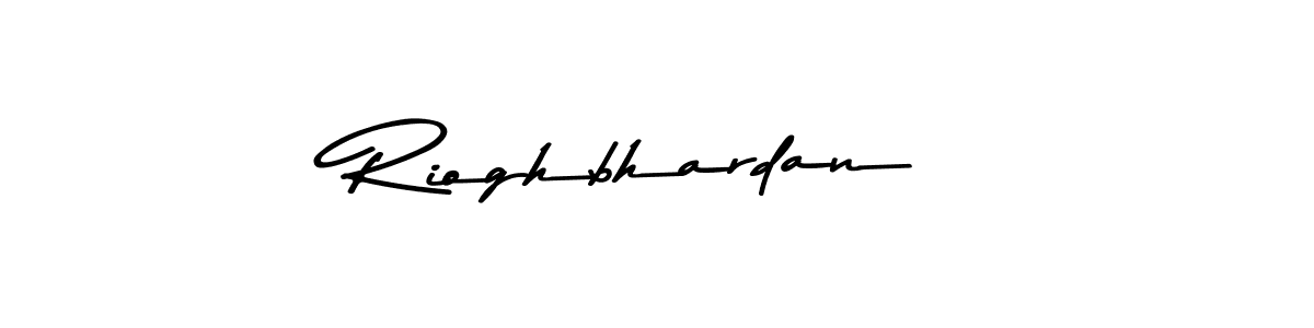Design your own signature with our free online signature maker. With this signature software, you can create a handwritten (Asem Kandis PERSONAL USE) signature for name Rioghbhardan. Rioghbhardan signature style 9 images and pictures png