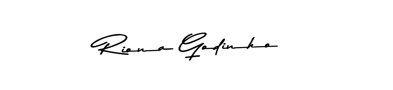 Asem Kandis PERSONAL USE is a professional signature style that is perfect for those who want to add a touch of class to their signature. It is also a great choice for those who want to make their signature more unique. Get Riona Godinho name to fancy signature for free. Riona Godinho signature style 9 images and pictures png