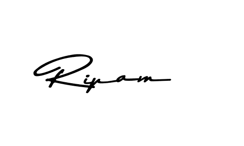 Design your own signature with our free online signature maker. With this signature software, you can create a handwritten (Asem Kandis PERSONAL USE) signature for name Ripam. Ripam signature style 9 images and pictures png