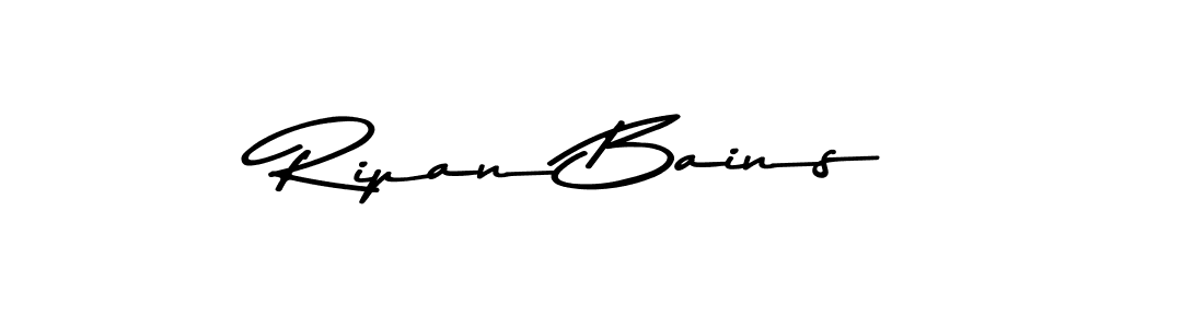 Ripan Bains stylish signature style. Best Handwritten Sign (Asem Kandis PERSONAL USE) for my name. Handwritten Signature Collection Ideas for my name Ripan Bains. Ripan Bains signature style 9 images and pictures png