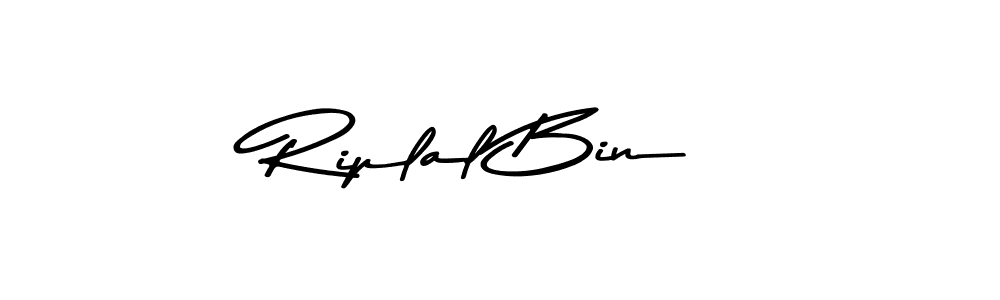 Asem Kandis PERSONAL USE is a professional signature style that is perfect for those who want to add a touch of class to their signature. It is also a great choice for those who want to make their signature more unique. Get Riplal Bin name to fancy signature for free. Riplal Bin signature style 9 images and pictures png