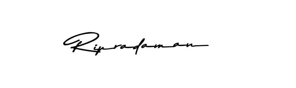 How to make Ripradaman name signature. Use Asem Kandis PERSONAL USE style for creating short signs online. This is the latest handwritten sign. Ripradaman signature style 9 images and pictures png