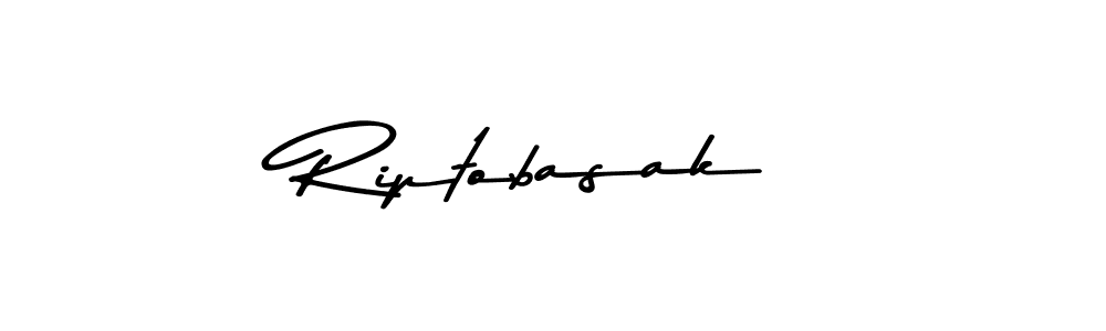 Create a beautiful signature design for name Riptobasak. With this signature (Asem Kandis PERSONAL USE) fonts, you can make a handwritten signature for free. Riptobasak signature style 9 images and pictures png