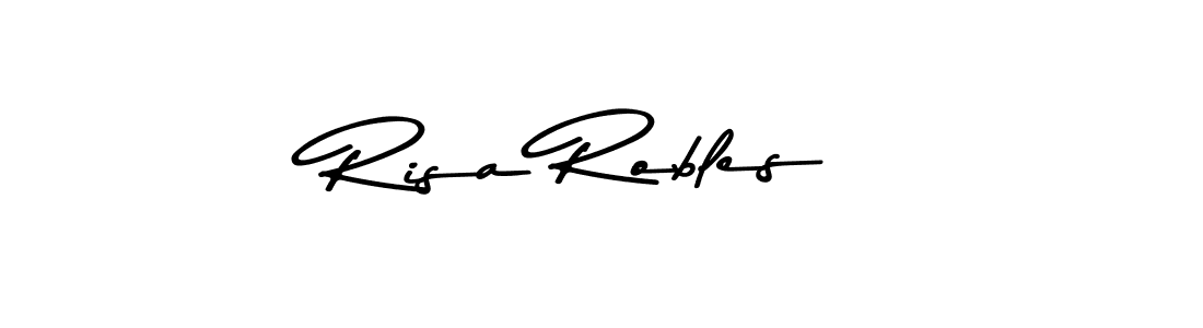 Create a beautiful signature design for name Risa Robles. With this signature (Asem Kandis PERSONAL USE) fonts, you can make a handwritten signature for free. Risa Robles signature style 9 images and pictures png