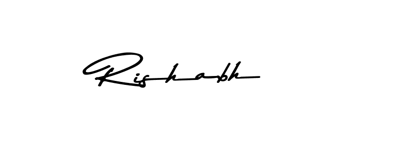 Rishabh  stylish signature style. Best Handwritten Sign (Asem Kandis PERSONAL USE) for my name. Handwritten Signature Collection Ideas for my name Rishabh . Rishabh  signature style 9 images and pictures png