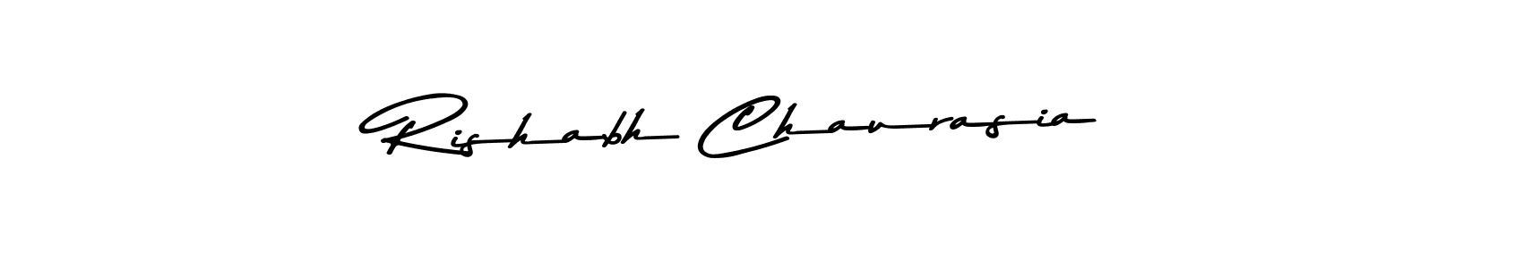 Rishabh Chaurasia stylish signature style. Best Handwritten Sign (Asem Kandis PERSONAL USE) for my name. Handwritten Signature Collection Ideas for my name Rishabh Chaurasia. Rishabh Chaurasia signature style 9 images and pictures png