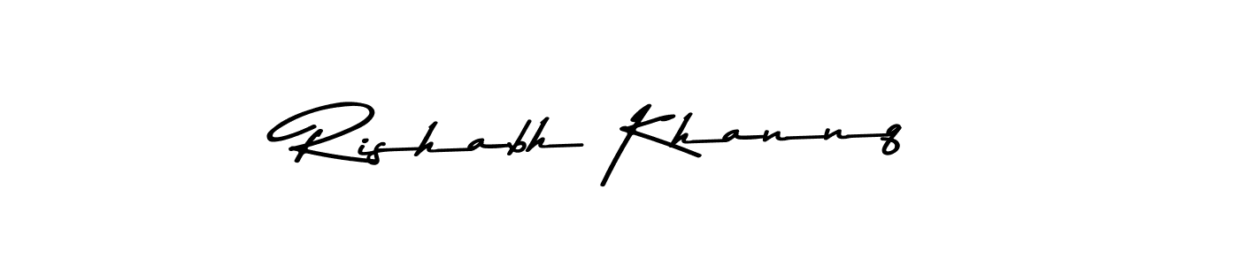 Rishabh Khannq stylish signature style. Best Handwritten Sign (Asem Kandis PERSONAL USE) for my name. Handwritten Signature Collection Ideas for my name Rishabh Khannq. Rishabh Khannq signature style 9 images and pictures png