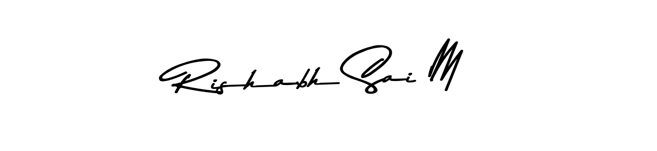 How to make Rishabh Sai M signature? Asem Kandis PERSONAL USE is a professional autograph style. Create handwritten signature for Rishabh Sai M name. Rishabh Sai M signature style 9 images and pictures png