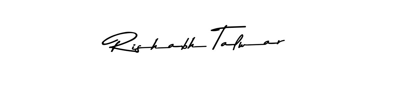 Rishabh Talwar stylish signature style. Best Handwritten Sign (Asem Kandis PERSONAL USE) for my name. Handwritten Signature Collection Ideas for my name Rishabh Talwar. Rishabh Talwar signature style 9 images and pictures png