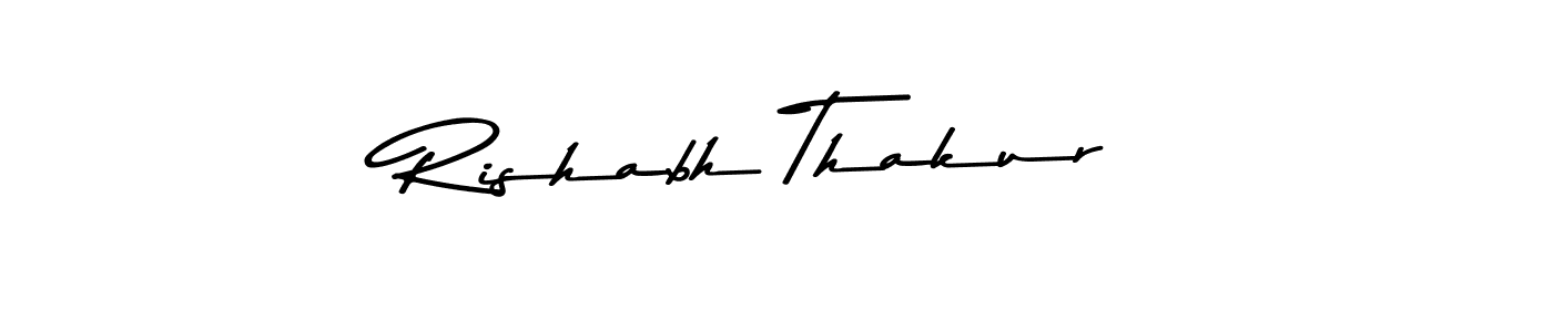 The best way (Asem Kandis PERSONAL USE) to make a short signature is to pick only two or three words in your name. The name Rishabh Thakur include a total of six letters. For converting this name. Rishabh Thakur signature style 9 images and pictures png