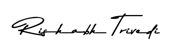 The Asem Kandis PERSONAL USE font gives name Rishabh Trivedi a signature that looks effortless yet distinguished. Download high-res PNG instantly. Rishabh Trivedi signature style 9 images and pictures png