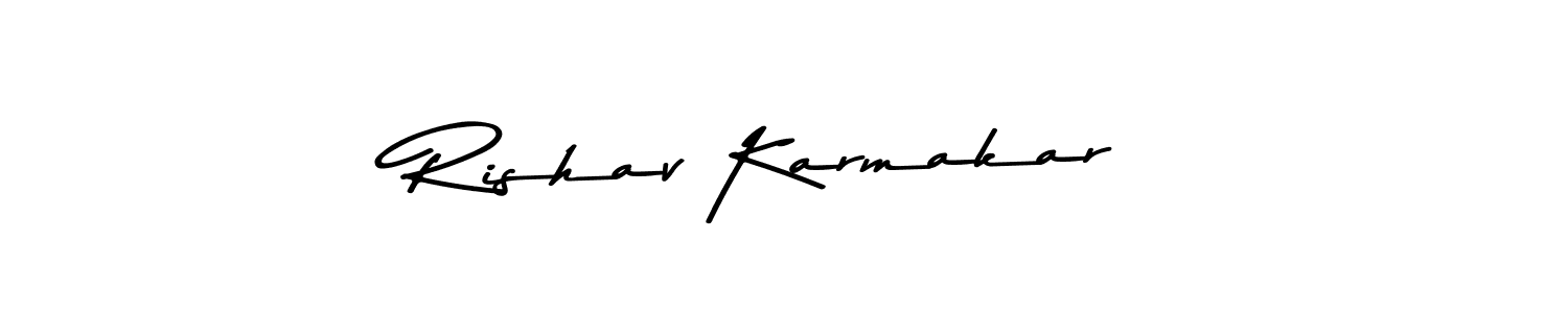 Also You can easily find your signature by using the search form. We will create Rishav Karmakar name handwritten signature images for you free of cost using Asem Kandis PERSONAL USE sign style. Rishav Karmakar signature style 9 images and pictures png
