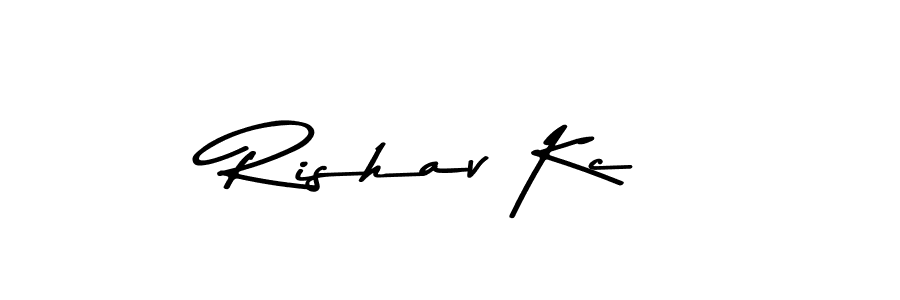 How to Draw Rishav Kc signature style? Asem Kandis PERSONAL USE is a latest design signature styles for name Rishav Kc. Rishav Kc signature style 9 images and pictures png