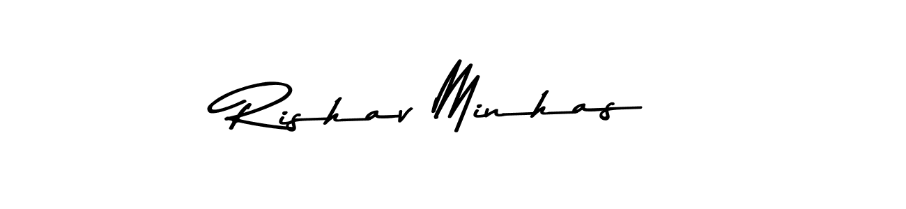 The best way (Asem Kandis PERSONAL USE) to make a short signature is to pick only two or three words in your name. The name Rishav Minhas include a total of six letters. For converting this name. Rishav Minhas signature style 9 images and pictures png