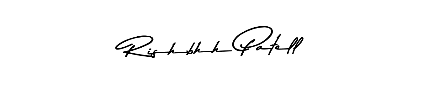 Create a beautiful signature design for name Rishbhh Patell. With this signature (Asem Kandis PERSONAL USE) fonts, you can make a handwritten signature for free. Rishbhh Patell signature style 9 images and pictures png