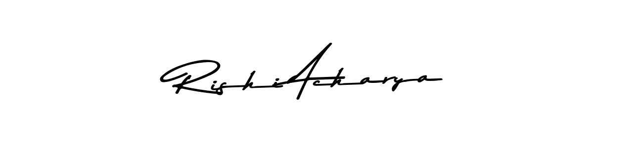 Create a beautiful signature design for name Rishi Acharya. With this signature (Asem Kandis PERSONAL USE) fonts, you can make a handwritten signature for free. Rishi Acharya signature style 9 images and pictures png