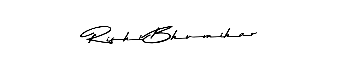 Similarly Asem Kandis PERSONAL USE is the best handwritten signature design. Signature creator online .You can use it as an online autograph creator for name Rishi Bhumihar. Rishi Bhumihar signature style 9 images and pictures png