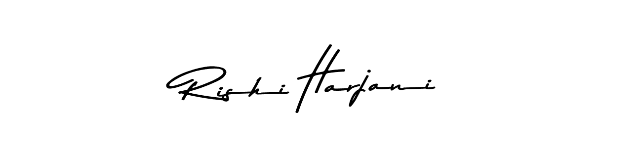 You should practise on your own different ways (Asem Kandis PERSONAL USE) to write your name (Rishi Harjani) in signature. don't let someone else do it for you. Rishi Harjani signature style 9 images and pictures png