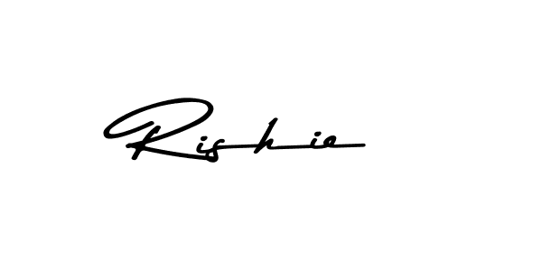 Make a beautiful signature design for name Rishie. With this signature (Asem Kandis PERSONAL USE) style, you can create a handwritten signature for free. Rishie signature style 9 images and pictures png