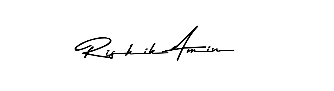 How to Draw Rishik Amin signature style? Asem Kandis PERSONAL USE is a latest design signature styles for name Rishik Amin. Rishik Amin signature style 9 images and pictures png