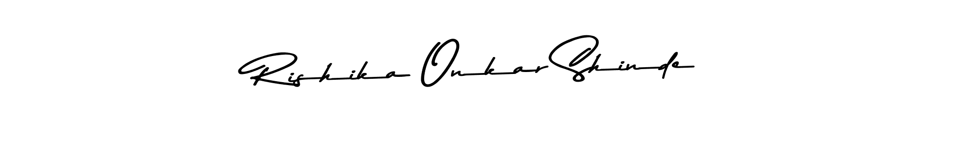 Create a beautiful signature design for name Rishika Onkar Shinde. With this signature (Asem Kandis PERSONAL USE) fonts, you can make a handwritten signature for free. Rishika Onkar Shinde signature style 9 images and pictures png