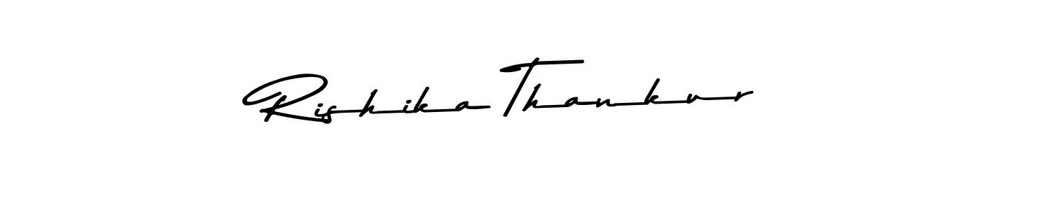 Rishika Thankur stylish signature style. Best Handwritten Sign (Asem Kandis PERSONAL USE) for my name. Handwritten Signature Collection Ideas for my name Rishika Thankur. Rishika Thankur signature style 9 images and pictures png