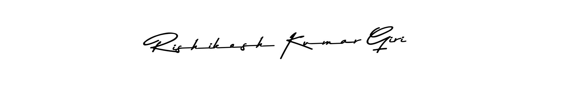 Make a beautiful signature design for name Rishikesh Kumar Giri. With this signature (Asem Kandis PERSONAL USE) style, you can create a handwritten signature for free. Rishikesh Kumar Giri signature style 9 images and pictures png