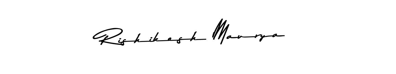 Create a beautiful signature design for name Rishikesh Maurya. With this signature (Asem Kandis PERSONAL USE) fonts, you can make a handwritten signature for free. Rishikesh Maurya signature style 9 images and pictures png