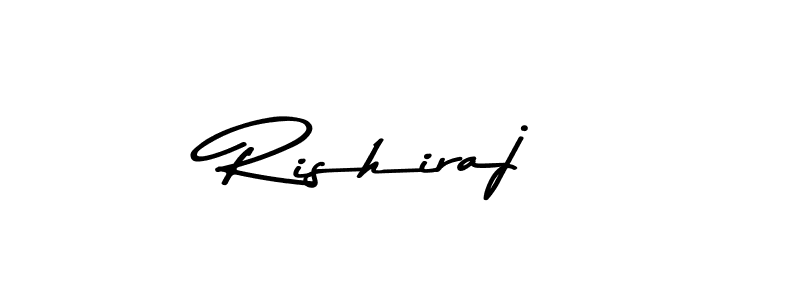 How to make Rishiraj name signature. Use Asem Kandis PERSONAL USE style for creating short signs online. This is the latest handwritten sign. Rishiraj signature style 9 images and pictures png