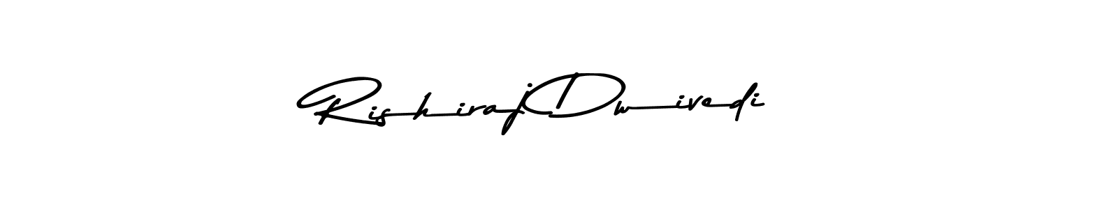 How to make Rishiraj Dwivedi name signature. Use Asem Kandis PERSONAL USE style for creating short signs online. This is the latest handwritten sign. Rishiraj Dwivedi signature style 9 images and pictures png