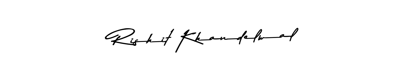 Asem Kandis PERSONAL USE is a professional signature style that is perfect for those who want to add a touch of class to their signature. It is also a great choice for those who want to make their signature more unique. Get Rishit Khandelwal name to fancy signature for free. Rishit Khandelwal signature style 9 images and pictures png