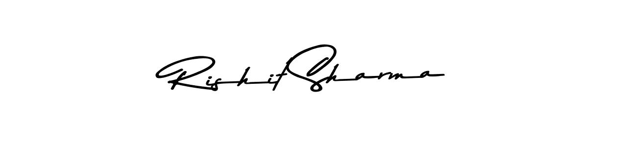 Also You can easily find your signature by using the search form. We will create Rishit Sharma name handwritten signature images for you free of cost using Asem Kandis PERSONAL USE sign style. Rishit Sharma signature style 9 images and pictures png