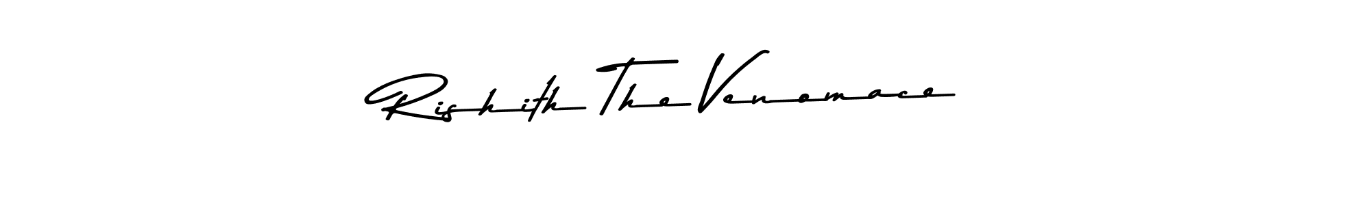 The best way (Asem Kandis PERSONAL USE) to make a short signature is to pick only two or three words in your name. The name Rishith The Venomace include a total of six letters. For converting this name. Rishith The Venomace signature style 9 images and pictures png