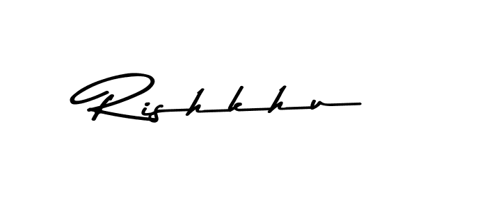 Make a beautiful signature design for name Rishkhu. With this signature (Asem Kandis PERSONAL USE) style, you can create a handwritten signature for free. Rishkhu signature style 9 images and pictures png