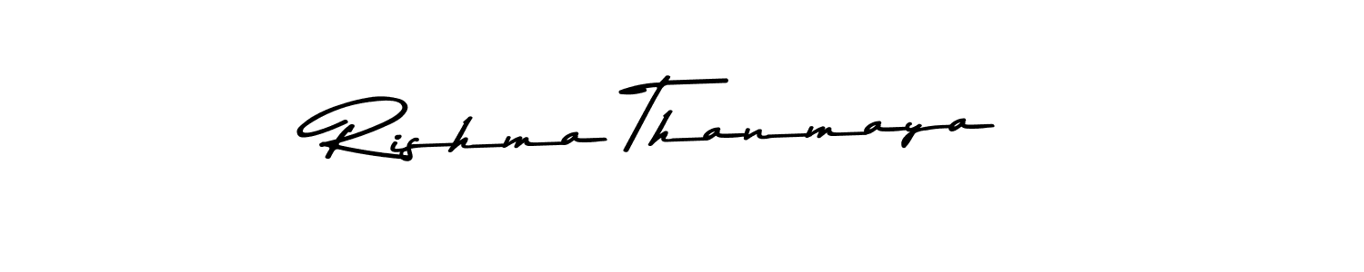 Make a beautiful signature design for name Rishma Thanmaya. Use this online signature maker to create a handwritten signature for free. Rishma Thanmaya signature style 9 images and pictures png