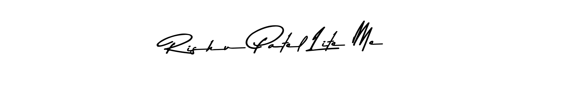 Make a beautiful signature design for name Rishu Patel Lite Me. Use this online signature maker to create a handwritten signature for free. Rishu Patel Lite Me signature style 9 images and pictures png