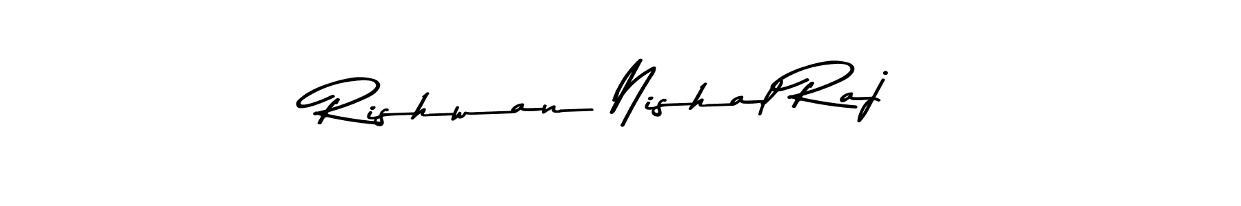 The best way (Asem Kandis PERSONAL USE) to make a short signature is to pick only two or three words in your name. The name Rishwan Nishal Raj include a total of six letters. For converting this name. Rishwan Nishal Raj signature style 9 images and pictures png