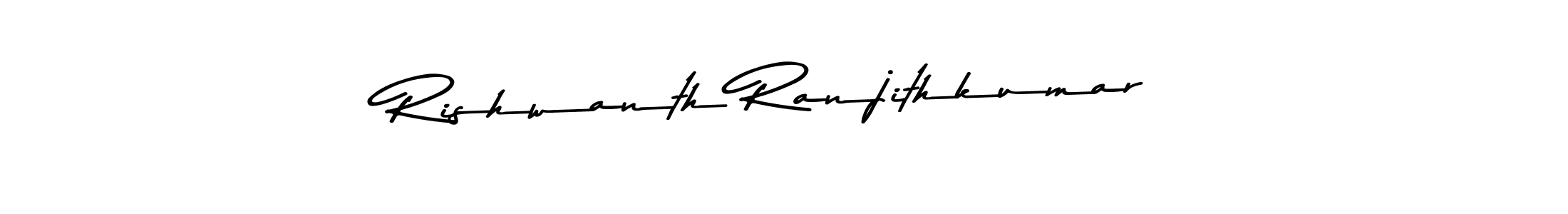 Asem Kandis PERSONAL USE is a professional signature style that is perfect for those who want to add a touch of class to their signature. It is also a great choice for those who want to make their signature more unique. Get Rishwanth Ranjithkumar name to fancy signature for free. Rishwanth Ranjithkumar signature style 9 images and pictures png